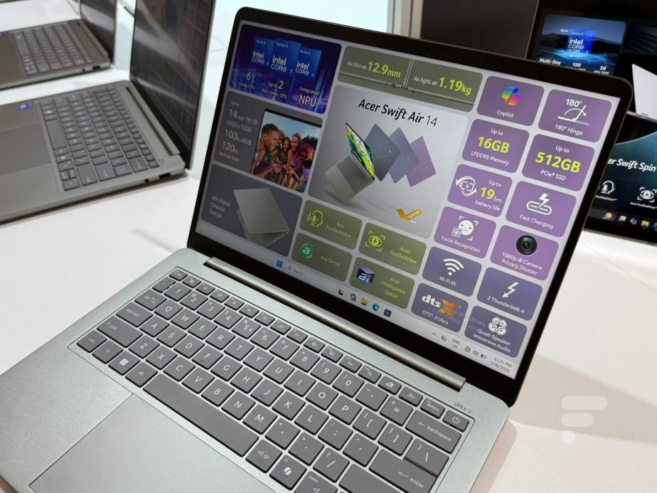 Acer Swift Air 14 // Source : Frandroid