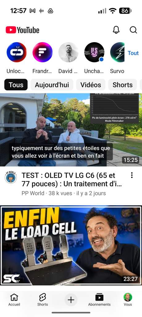 Application YouTube mi-mai 2026