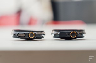 L'Apple Watch &agrave; gauche et la GS Wear S11 Ultra &agrave; droite