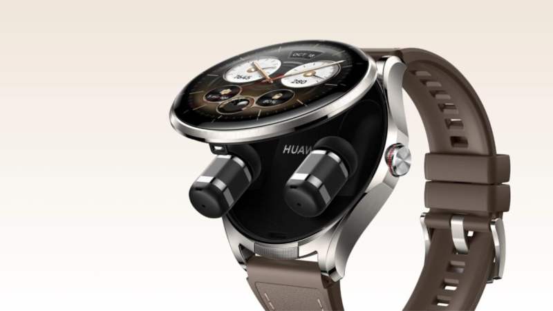 La nouvelle Huawei Watch Buds 2, une montre connectée qui cache des écouteurs sans fil dans son boîtier, s&rsquo;allège déjà de 50&nbsp;€