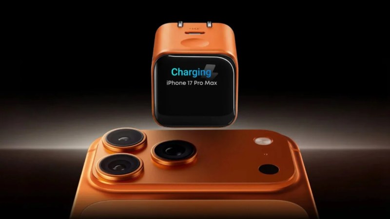 Pour moins de 30&nbsp;€, il est possible d&rsquo;acquérir ce chargeur de 45 W avec son petit écran amusant