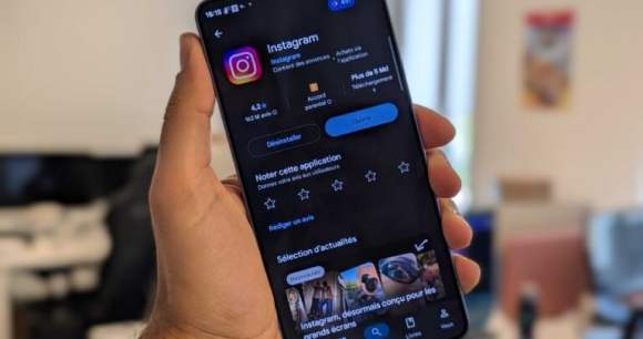 L'application Instagram dans le Play Store (Android) // Source : Frandroid