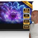 J’ai testé l’écran motorisé ALR Nothing Projector PET Crystal Classic qui veut réconcilier vidéoprojecteur ultra courte focale et salon de vie