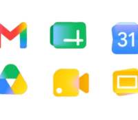 Les nouveaux logos Google pour Gmail, Sheets, Agenda, Drive, Meet et Slides/ // Source : Montage Frandroid Les nouveaux logos Google pour Gmail, Sheets, Agenda, Drive, Meet et Slides/ // Source : Montage Frandroid