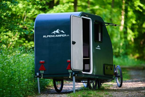 Remorque v&eacute;lo caravane Alpencamper ECO