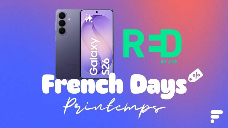 Pour les French Days, le Samsung Galaxy S26 revient à seulement 429&nbsp;€ avec un forfait 5G 130 Go sans engagement