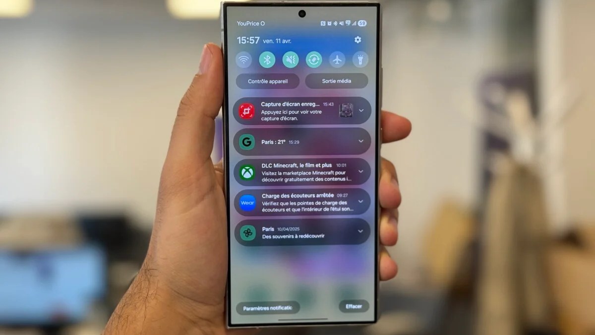 Samsung One UI : limiter les notifications publicitaires
