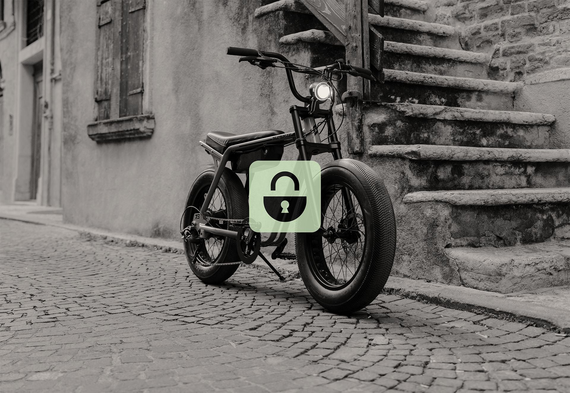 Super73 fatbike &eacute;lectrique connectivit&eacute; Comodule