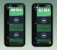 Le design Liquid Glass dans les conversations WhatsApp sur iPhone // Source : WABetaInfo