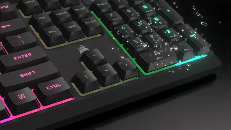 Moins de 46&nbsp;€ pour le Corsair K55 RGB PRO&nbsp;: un bon clavier gamer n’a pas besoin d’être mécanique