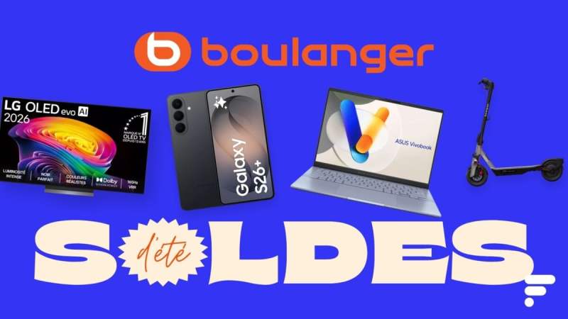 Boulanger démarre fort les soldes d’été : le TOP 8 des meilleurs deals Tech