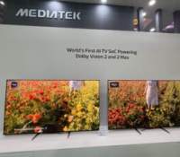 Stand MediaTek au Computex 2026 - Démo Dolby Vision vs Dolby Vision 2 // Source : Cassim Montilla - Frandroid Stand MediaTek au Computex 2026 - Démo Dolby Vision vs Dolby Vision 2 // Source : Cassim Montilla - Frandroid