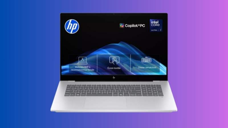 Taillé pour le multitâche intensif, ce laptop HP 17″ avec Ultra 7 et 32 Go de RAM profite d’une remise de 100 €