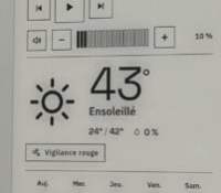 L'écran Eink connecté au API de Météo-France