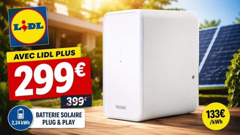 Batterie solaire Lidl : 2,24 kWh à 299 €, trop beau pour être vrai ?