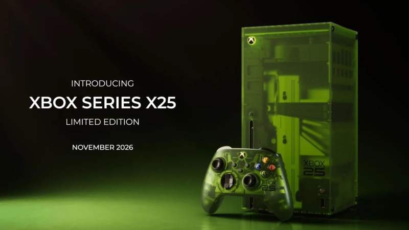 Xbox Series X25 : la Series X devient verte translucide pour fêter les 25 ans de la marque