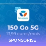 L&rsquo;un des meilleurs réseaux de France est aussi l&rsquo;un des moins chers avec ce forfait 150 Go 5G