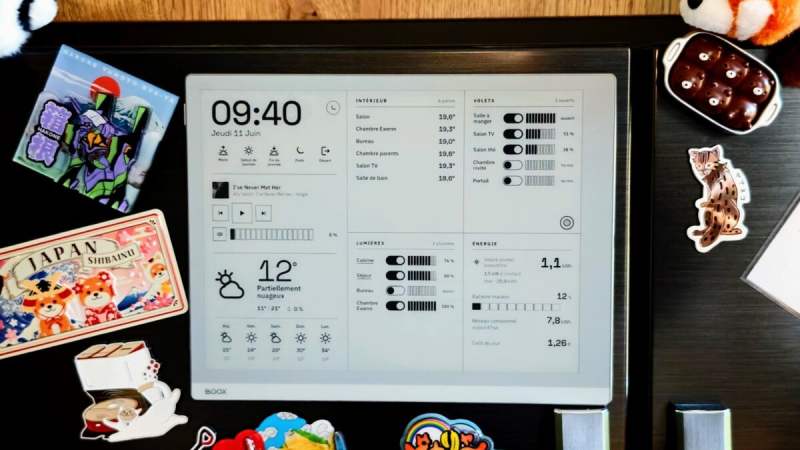 J&rsquo;ai transformé une liseuse en tableau de bord pour ma maison connectée, sans écrire une ligne de code