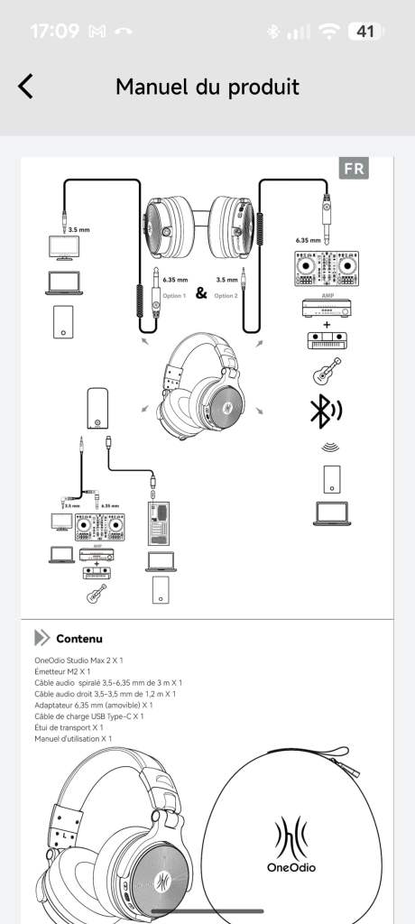 Application OneOdio // Source : Sylvain Pichot - Frandroid