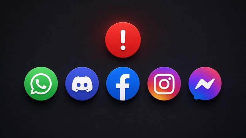 WhatsApp, Discord, Facebook et Messenger en panne en même temps