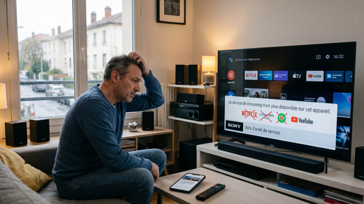 Image Sony coupe Netflix, Spotify et Prime Video sur 71 de ses appareils en novembre 2026