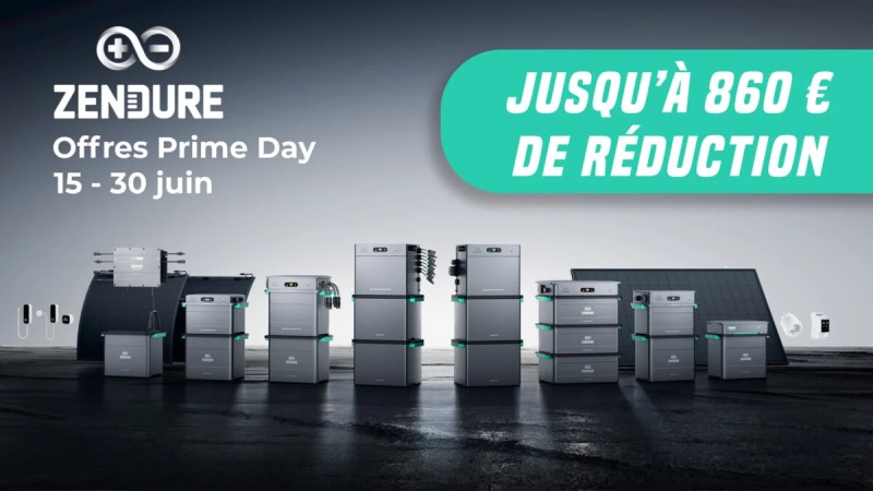 Produire son électricité devient plus accessible : Zendure baisse les prix de ses batteries pour le Prime Day