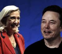 Elon Musk soutient publiquement Marine Le Pen. // Source : Montage Frandroid Elon Musk soutient publiquement Marine Le Pen. // Source : Montage Frandroid