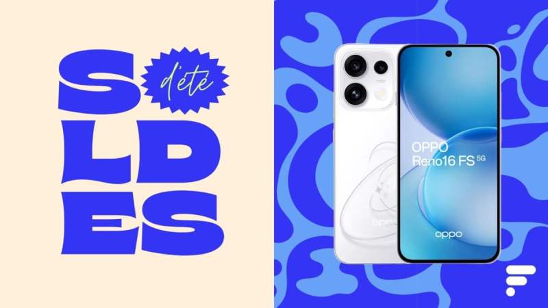 L’Oppo Reno 16 FS plus orienté autonomie et photo que le Reno 16 classique est soldé à -200 €