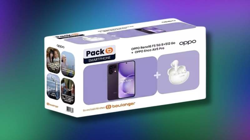 Boulanger propose un pack Oppo avec smartphone + écouteurs ANC à moins de 600 euros