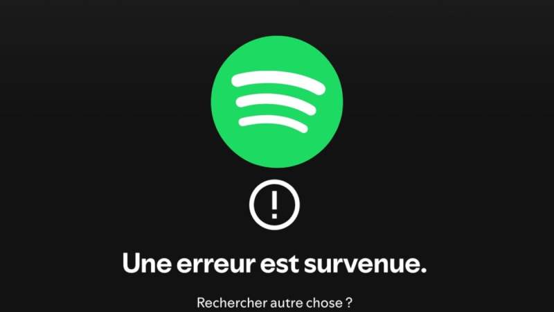 Panne Spotify : « une erreur est survenue » avant d’être vite corrigée