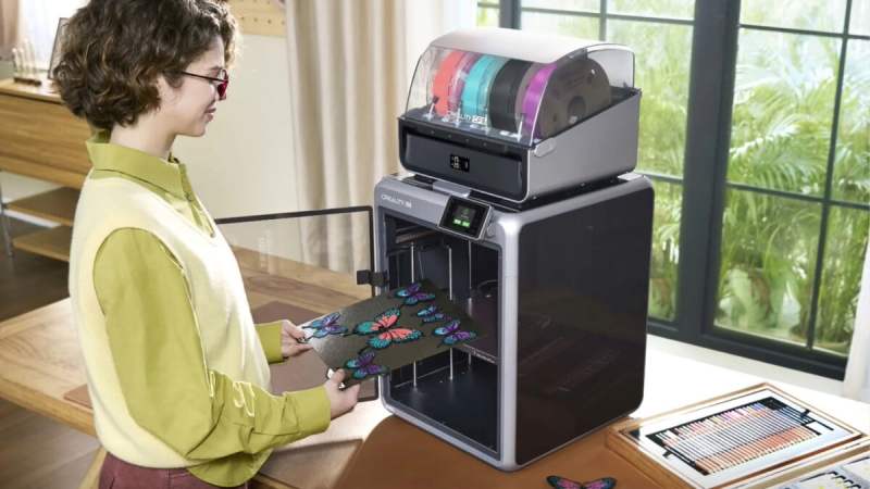 L’impression 3D multicolore est possible avec la Creality K2 Combo en promo à -25% idéale pour les débutants
