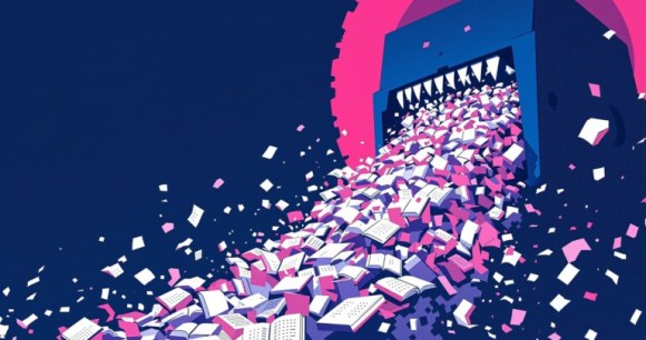 Destruction de livres pochoir Destruction de livres pochoir