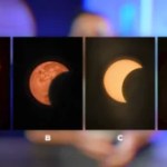 Quatre photos très différentes de la même éclipse. // Source : Frandroid