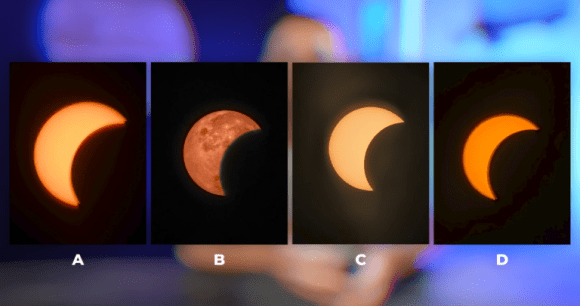 Quatre photos très différentes de la même éclipse. // Source : Frandroid Quatre photos très différentes de la même éclipse. // Source : Frandroid