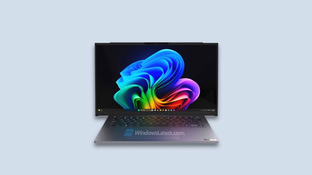 Image « Project Swan » : Lenovo travaille sur un ThinkBook à écran déroulant ultra-wide pour les pros
