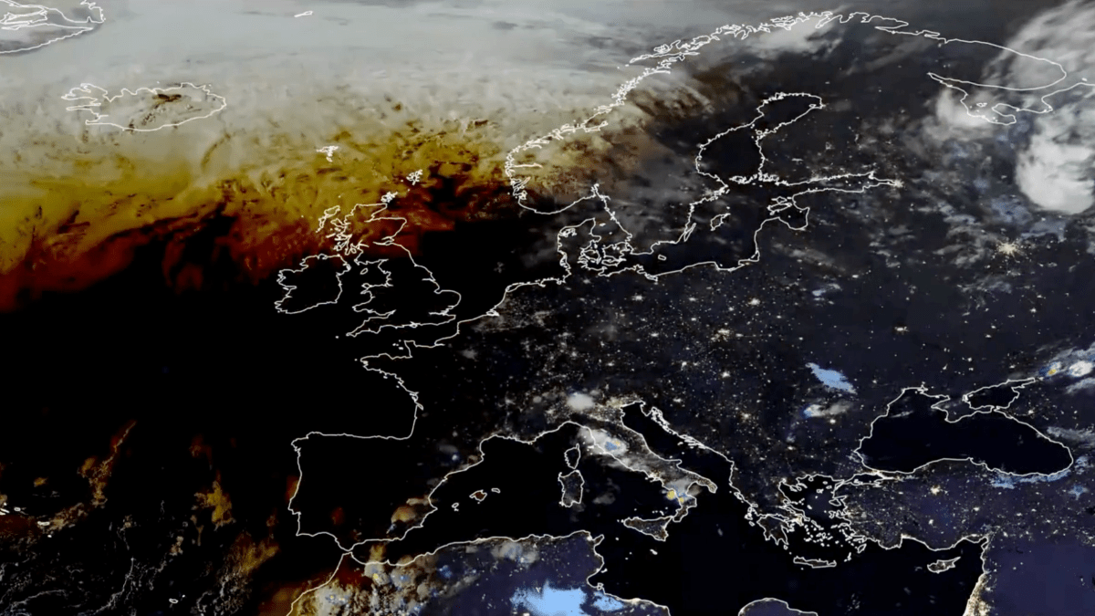 Image Éclipse : on a récupéré une vidéo satellite pour regarder la tache d’ombre sur l’Europe