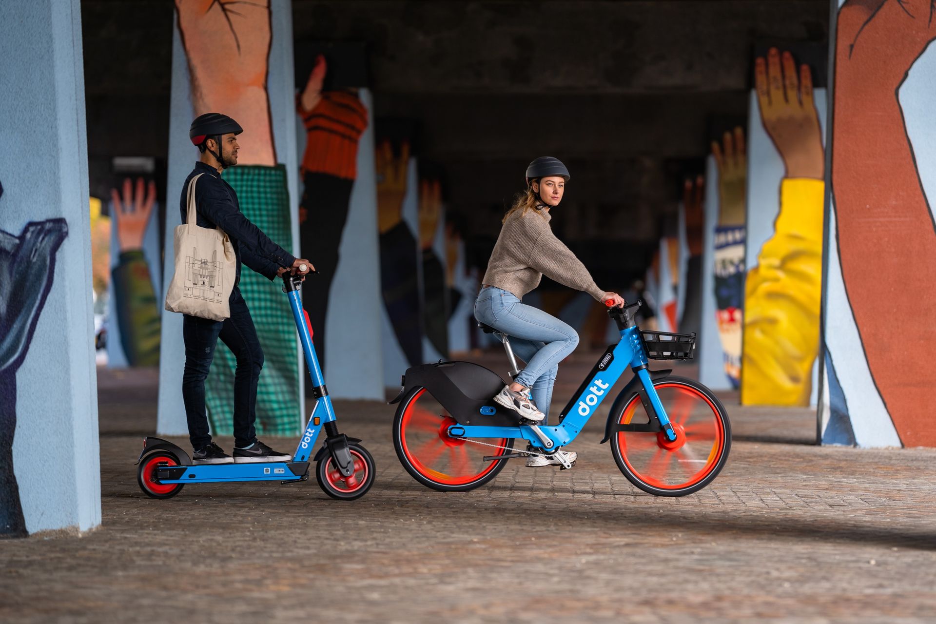 Trottinette vélo électrique libre-service Dott