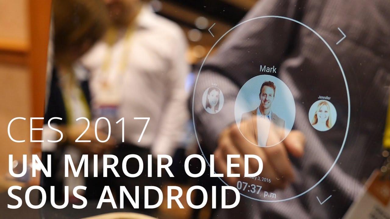 Ekko, un miroir sous Android avec un écran OLED - CES 2017