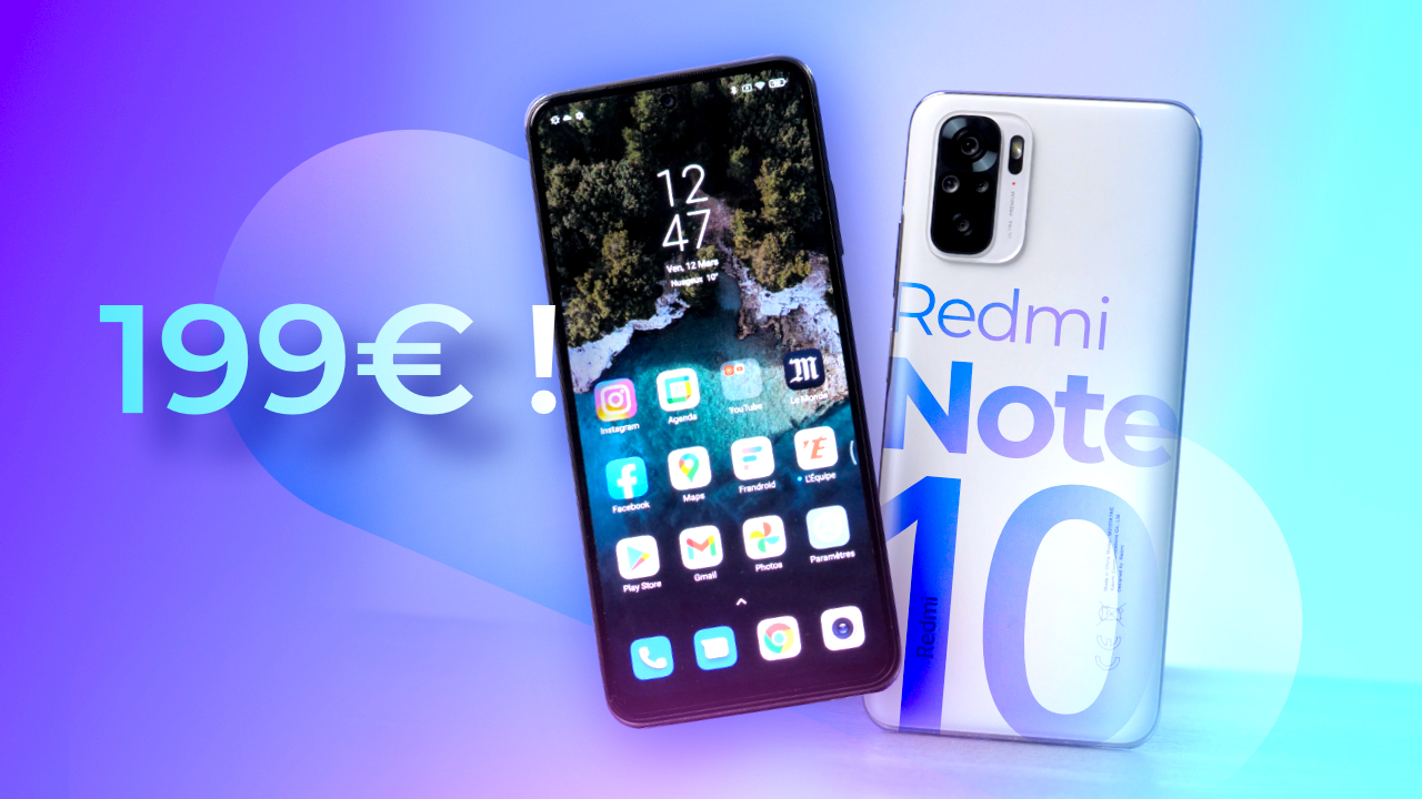 Voici le MEILLEUR SMARTPHONE à moins de 200€ ! (Xiaomi Redmi Note 10)