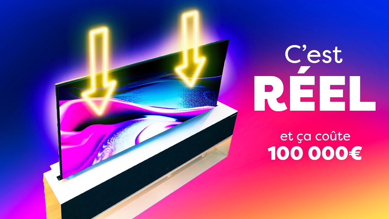 La PREMIÈRE TV qui se DÉPLIE (100 000€) ! Voici le LG OLED TV 65 R1