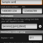 Android Calling Card, pour gérer ses cartes téléphoniques