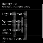Un mystérieux firmware 2.1 pour le HTC Hero ?