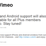 Vimeo arrive sur Iphone et Android