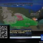 The Weather Channel fait la pub’ de son application en direct