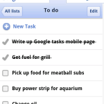 Google Tasks mobile pour Android