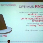 LG Optimus Pad … Quoi de neuf ?