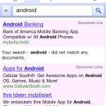 Google Mobile ne reconnaît plus Android dans ses recherches !