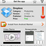 AppsFire supporte les vidéos promotionnelles des applications contrairement au Market