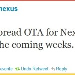 Google confirme la mise à jour prochaine du Nexus One