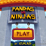 Pandas vs Ninjas, une variante du jeu Angry Birds